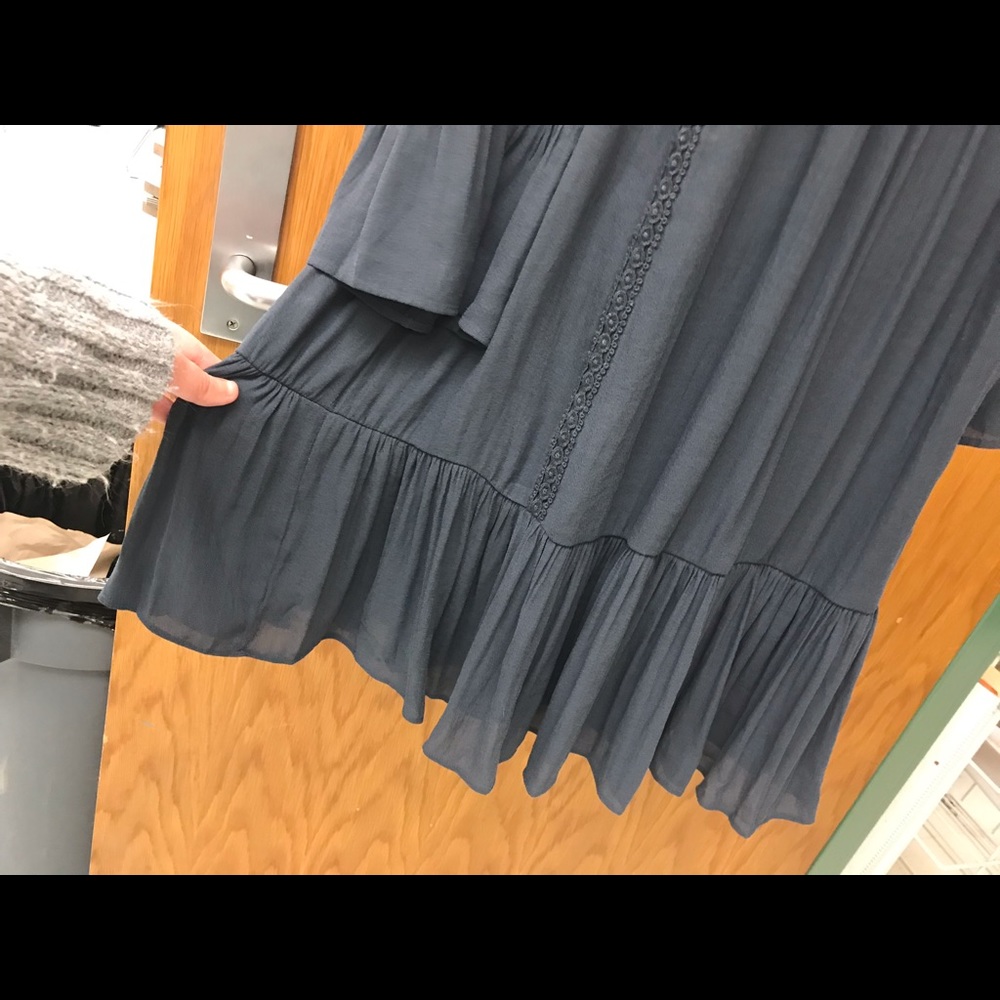 NWT the Loft navy blue dress flowy - Picture 4 of 5
